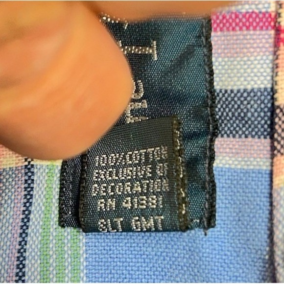 Polo Ralph Lauren Shirt Long Sleeve Men XL Multicolored Plaid Oxford Classic Fit - Picture 11 of 12